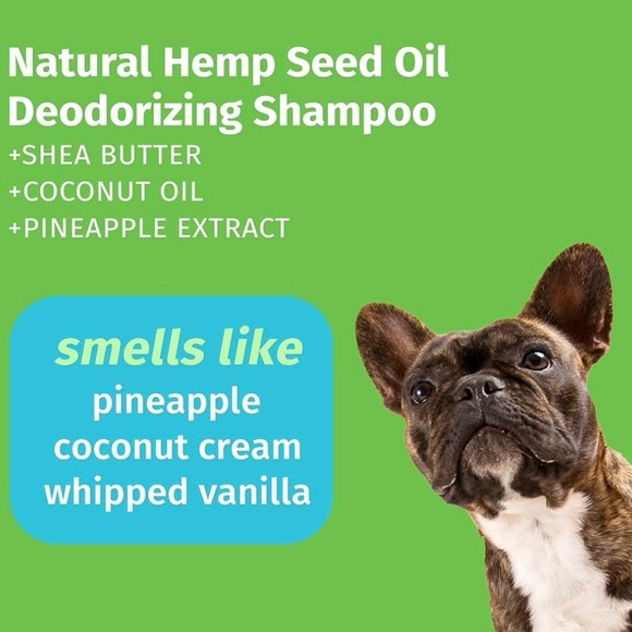 Hempz Petz Dog Shampoo Pineapple Coconut Gentle Deodorizing Hemp Seed Oil 17 oz. - Picture 2 of 11